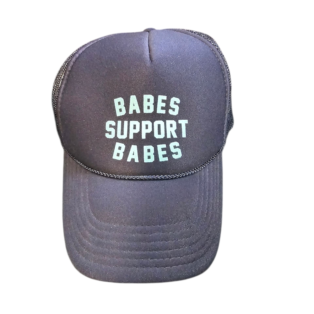 Babes Support Babes Truckers Cap - Dark Blue Adult